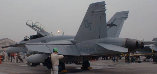 Tail of F/A-18D