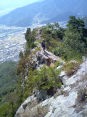兎峰の岩稜