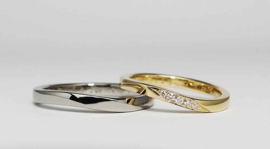 ゴールドを使った結婚指輪