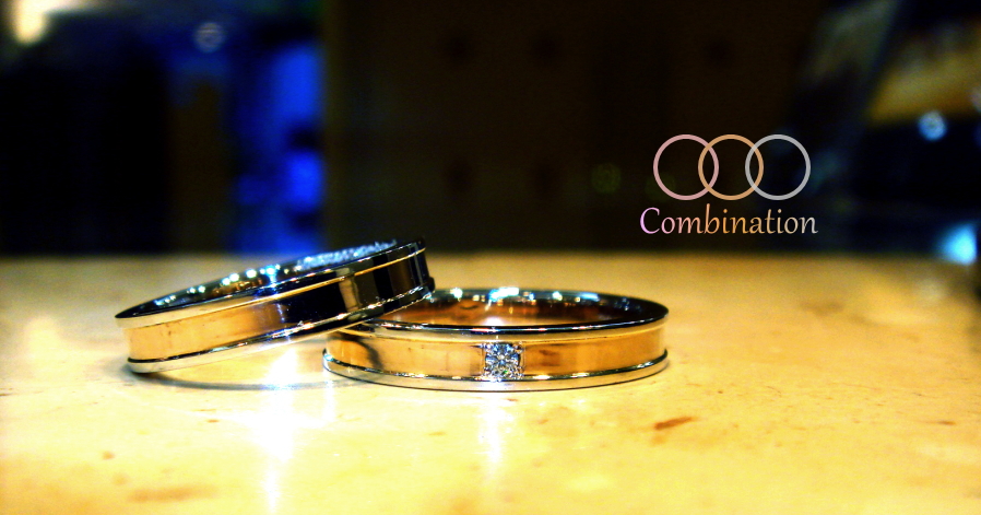 コンビリング　結婚指輪の制作　