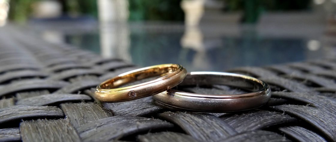 丸みのある結婚指輪
