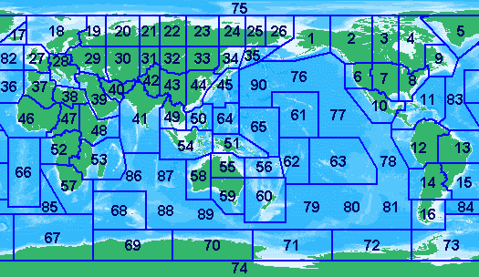 ITU ZONE MAP
