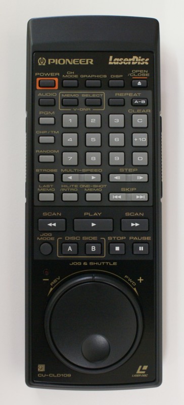 PIONEER 純正リモコン CU-CLD109 パイオニア LDプレイヤー CLD-HF7G