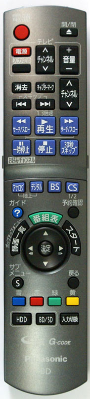 Panasonic ブルーレイレコーダー純正リモコン N2QAYB000297 パナソニック